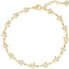 Jenosy Bracciale da donna placcato oro 14K, catenina delicata, gioiello semplice, carino, fatto a mano, minimalista, Medio, Ottone, Senza Gemstone