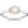 Thomas Sabo Anello da donna perla con stelle argento sterling 925 TR2298-167-14