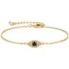 Jenosy Bracciale in Oro da Donna 14K Placcato Personalizzato Regolabile con Ciondolo per Donne e Ragazze Gioielli, 7.5 Zentimeter, Ottone