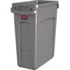 Rubbermaid - Slim Jim con fessure per l'aria 60 litri - Polietilene - Beige