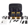 DynaScan PMR PNI Dynascan P19, ricetrasmettitore radio portatile, 446 MHz, 0,5 W, 16 canali, IP54, set da 2 pezzi
