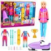 Lean Toys Anlily Doll Set di vestiti per snowboard, sport invernali, sci, motoslitta