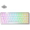 AKKO Tastiera meccanica wireless Akko Air 01 a basso profilo, colore bianco perla, layout QWERTY US, interruttori Kailh