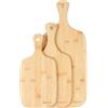 Salter BW06732 Set di taglieri in bambù, 30/35/45cm, Set di 3 taglieri da cucina, resistente e durevole, ideale per servire carni, frutta, salsiccia e formaggio, perfetto come regalo, facile da pulire