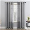 No. 918 Tenda a Pannello in Voile Trasparente, con Occhielli, in Tessuto, Grigio Antracite, 150 x 241 cm (Larghezza x Lunghezza), Confezione da 1