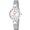 LOTUS Orologio Bambina Analogico in Acciaio Inossidabile 316l Argentato | Movimento al Quarzo, Vetro Minerale ad Alta Resistenza, Impermeabile 5 ATM 18862/1, Con Braccialetto Regalo