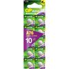 GP LR44 - Set da 10 | GP Extra | Batterie a Bottone Alcaline da 1,5V LR 44 / A76 - Lunga Durata