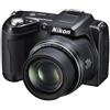 Nikon Fotocamera Bridge compatta COOLPIX L110 - Nero + Nikon Nikon NIKKOR 15X WIDE OPTICAL ZOOM VR 28-420 mm f/3.5-5.4 f/3.5-5.4 - refurbished