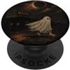 Halloween in October Spettrale Fantasma Skateboarding Eclipse Hotel Halloween PopSockets PopGrip Adesivo