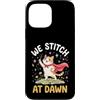 Cat Sewing Quilter Quilting Stitching Se Custodia per iPhone 13 Pro Max Gatti - We Stitch At Dawn