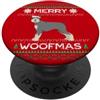 Christmas Giant Schnauzer Ugly Woofmas S Schnauzer gigante di Natale PopSockets PopGrip Adesivo