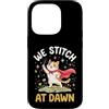 Cat Sewing Quilter Quilting Stitching Se Custodia per iPhone 14 Pro Gatti - We Stitch At Dawn