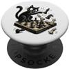 Scacchi Giochi e giocattoli Accessori Re Gatti Scacchi Giocatore di scacchi gioco d scacchi Scacchi PopSockets PopGrip Adesivo