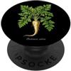 The Botany Bureau Illustrazione della pianta della pastinaca Pastinaca sativa PopSockets PopGrip Adesivo