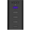 NZXT Internal USB Hub 3 - AC-IUSBH-M3-4 Internal USB 2.0 Ports - 3M Dual Lock Tapes - Magnetic Body - Plug and Play