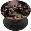 Vintage French Country Toile Incisione antica della scena della prigione di Toile Hue Seppia PopSockets PopGrip Adesivo