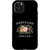 Portland Oregon Family Gifts Custodia per iPhone 11 Pro Design floreale a forma di rosa del Pacifico nord-occidentale di Portland, Oregon