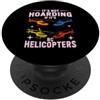 Funny RC Helicopter Gifts for Men and Wo RC elicottero elicottero RC di corsa di telecomando PopSockets PopGrip Adesivo