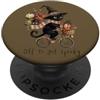 Halloween Spooky Magic Black Cat Witch Bicicletta Halloween Autunno Cat Amante PopSockets PopGrip Adesivo