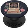 Adulting Humor Sarcastic Divertente funzionale adulto ufficio umorismo caffè citazione PopSockets PopGrip Adesivo