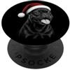 MyAnimal - French Bulldog Bulldog francese Cane carino con cappello di Natale rosso PopSockets PopGrip Adesivo