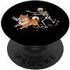 Pomerania Cane Pom Halloween Costume Spe Pomerania Scheletro Halloween PopSockets PopGrip Adesivo