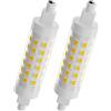 KINGYEENUO Lampadina LED R7S 78MM Dimmerabile 10W 1000LM Bianco Naturale 4000K Doppio Attacco Tubo Luminoso Sostituzione Lampada Alogena Per Lampade Da Terra Luci Da Lavoro Illuminazione Giardino