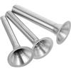 MOLUCKFU Imbuto per Insaccatrice Salsiccia 3 Pezzi in Acciaio Inox | Uso Domestico in Cucina, Design Versatile e Resistente, Compatibile Varie Macchine, Colore Argento