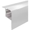 Parama Profilo angolare in alluminio silver da incasso 1mt per cartongesso per striscia led