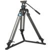 Sirui SQ75 Treppiede broadcast semi-professionale in carbonio a 1 passo + testa video fluida S5X con contrappeso e frizione / caricabile fino a 8 kg "