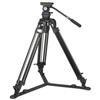 Sirui SQ75A Treppiede broadcast semi-professionale in alluminio a 1 passo + testa video fluida S5X con contrappeso e frizione / caricabile fino a 8 kg "