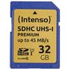 Intenso Scheda SDHC Classe 10 UHS-I Premium 32 GB"