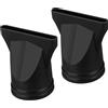 iplusmile Ugello Diffusore Asciugacapelli Nero in Nailon, 2 Pezzi | Bocchetta 4-4, 6cm, Accessorio Ricambio per Phon Imetec Professional, Alta Resistenza Termica