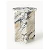Westwing Collection Tavolino rotondo in marmo Calacatta Viola Marisa -