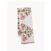 Bungalow Denmark Tovaglia fatta a mano con motivo floreale Melon - Bianco, Rosa