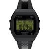 Timex TW2W91600 Timex 80, Orologio da uomo da 36 mm, con cinturino in acciaio inox nero, quadrante digitale e cassa in acciaio inox