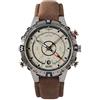 Timex T2N721 - Orologio intelligente da uomo al quarzo, 45 mm, con display analogico beige e cinturino in pelle marrone
