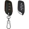 kwmobile Cover Chiave Auto Compatibile con MG 3-pulsanti ZS MG4 MG5 MG6 - Custodia Protettiva Copri Chiavi per Telecomando 3 Tasti - Coprichiave Macchina in Pelle PU -
