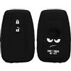 kwmobile Custodia Coprichiave Compatibile con Toyota con 2 tasti Smart Key Cover - Copritelecomando Chiave Auto - Copri Chiavi Macchina Don't touch my Key
