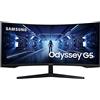 Samsung Monitor Gaming Odyssey G5 (C34G55), Curvo (1000R), 34, 3440x1440 (Ultra WQHD), 21:9, HDR10, VA, 165 Hz, 1 ms, FreeSync Premium, HDMI, Display Port, Ingresso Audio, PBP, Flicker free