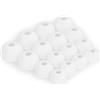 Okuli 16 x Gommini Auricolari in Silicone Ricambio per Sony LinkBuds Fit Auricolari Cuffie in Bianco