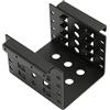 KIMISS Gabbia per Disco Rigido da 2,5 Pollici in Lega di Alluminio Nero per HDD e SSD SATA e IDE