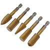 BELLIFFY Set di 5 Pezzi di Rotative File in Acciaio, Manico Esagonale 6.35mm | Oro, Struttura Robusta, per Utensili Rotanti e Lavorazione Attrezzi, Migliorano L'efficienza