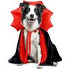 Wiz BBQT Costumi di Halloween per cani di taglia media, mantello da vampiro Border Collie americano, taglia M, rosso e nero (vampiro, L)