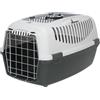 Trixie 39861 Capri 3 Open Top - Trasportino, Per animali fino a 12 kg, Plastica, Grigio chiaro/Grigio scuro, 40 × 38 × 61 cm