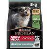 Purina Pro Plan Medium Puppy Optidigest Cane Crocchette, 4 Sacchi da 3 kg