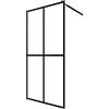 vidaXL Schermo doccia cabina doccia doccia parete doccia parete doccia bagno interno casa robusto vetro temperato smerigliato 90x195 cm
