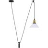 vidaXL Lampada Sospensione Regolabile E27 Bianco Lucido Ø22cm Metallo