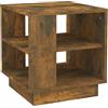 vidaXL Tavolino da Salotto Rovere Fumo 40x40x43 cm Legno Multistrato