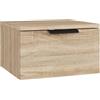 vidaXL Comodino a Muro Rovere Sonoma 34x30x20 cm